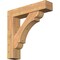Ekena Millwork Olympic Block Smooth Bracket w/ Offset Brace, Western Red Cedar, 7 1/2"W x 34"D x 34"H BKT0806X34X34OLY05SWR - alternate 1